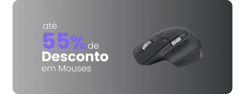 Até 55% de desconto em mouses